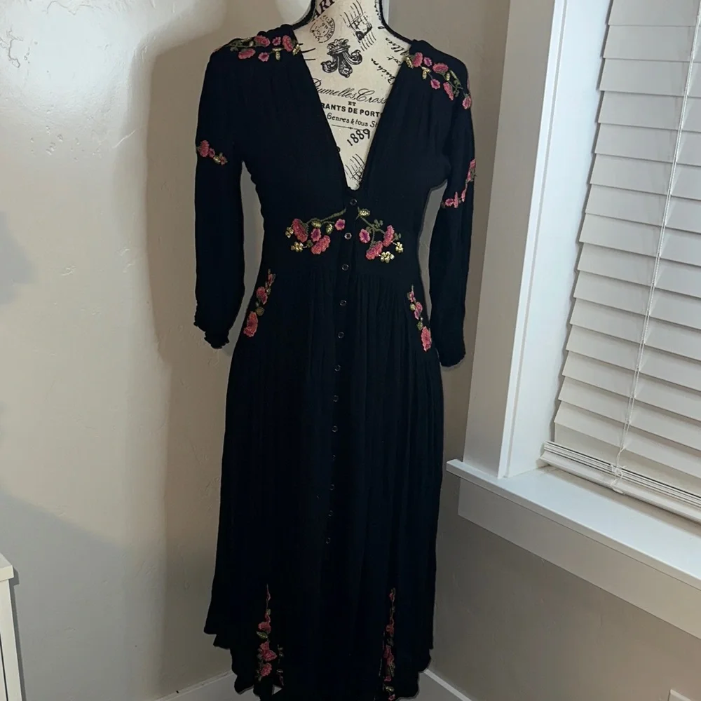 Free People Embroidered Dress